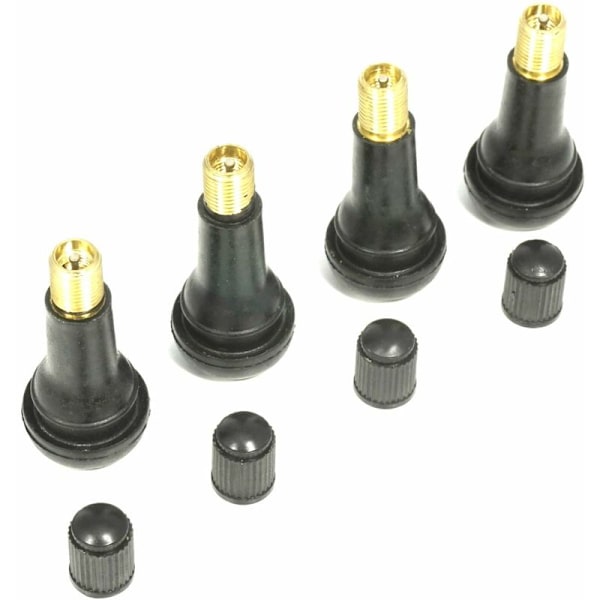 TR413 45mm længde indstiksdækventiler, pakke med 4
