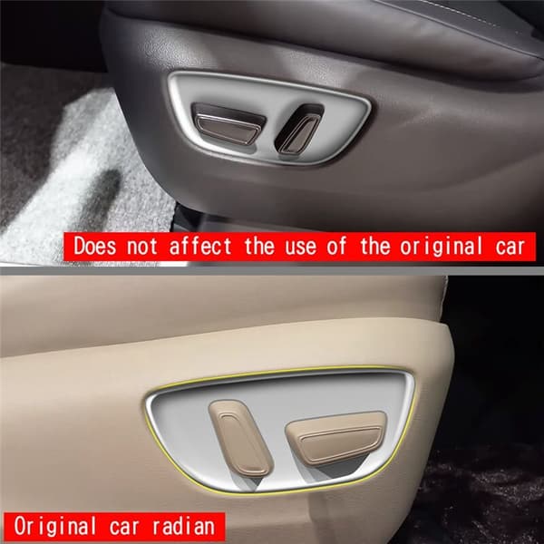 Bilde Matte Silver Power Sete Knapp Panel Ramme Interiør Trim Tilbehør for Alphard/Vellfire 40 Serie 2023+
