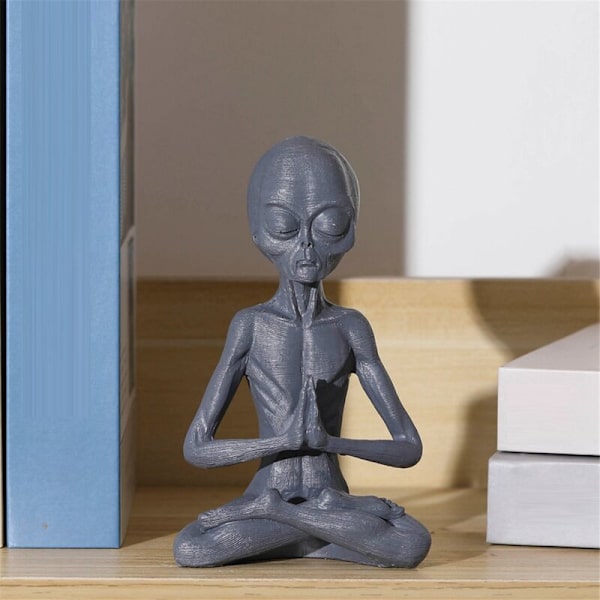 Ornamenter Skrivebords Topper Yoga Meditation Statue Figur Figur Hylde Sitters Have