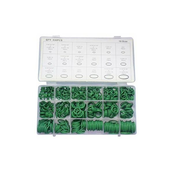 O-ring pakninger sæt 530 størrelser O-ring tætning pakninger sortiment gummi, hydraulisk aircondition tætning ringe til bil husholdningsapparater, leje, pumpe