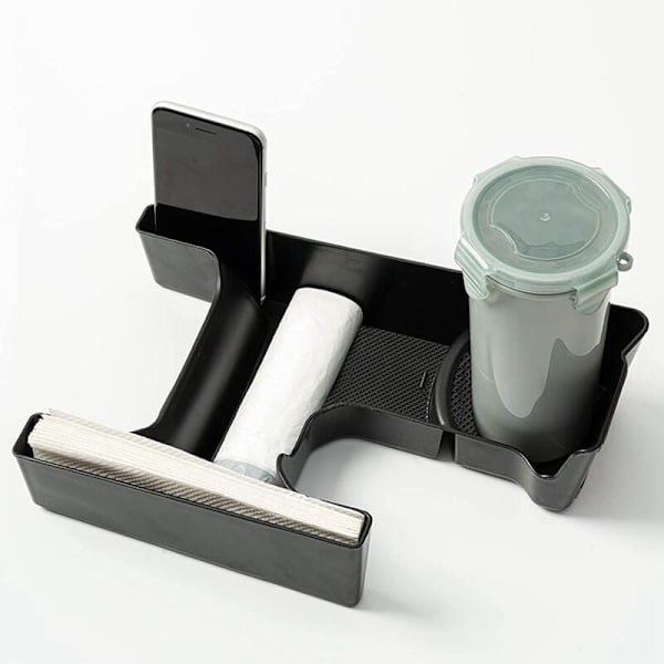 For Jimny JB64 JB74 Drikkeholder Konsol Opbevaringsbakke Skift Opbevaringsboks Organizer med Gummimåtte