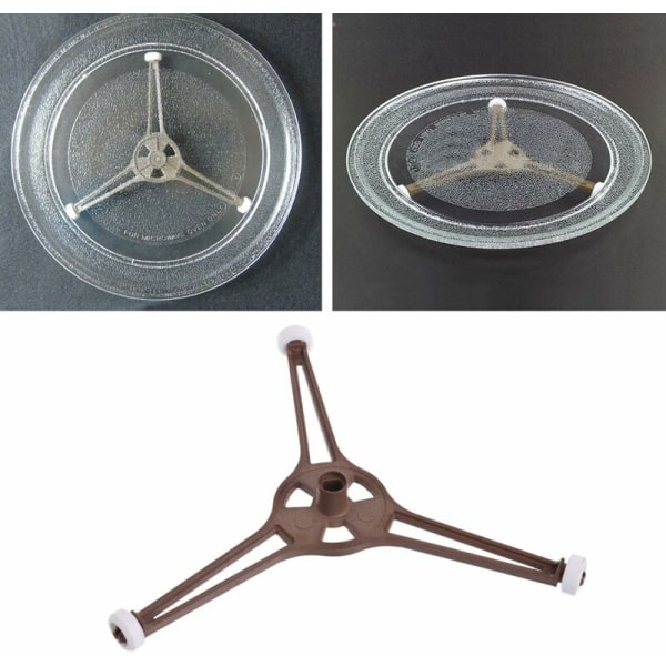 Mikrobølgeovn Trekantformet Brett for Flat Glass Plate for 24.5cm Mikrobølgeovn Deler