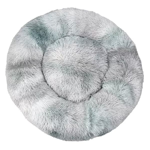 Katteseng, blød pude, blød vaskbar til hunde katte (lys grå tie-dye, 40 cm), Sunny