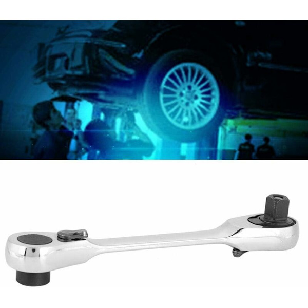 keenso 1/4 mini socket skralde og bit driver multiværktøj - sekskant skruetrækker 72-tandet reversibel skraldenøgle momentnøgle med driverbit 130mm standard