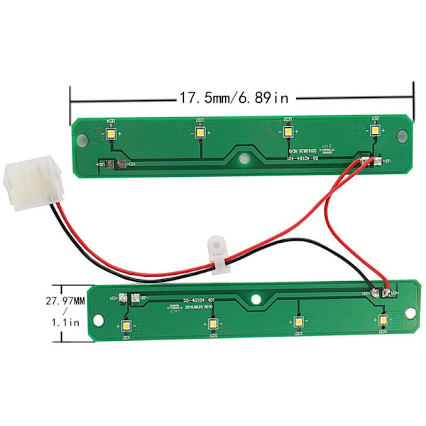 W11043011 AP6047972 PS12070396 LED-kort för kylskåp (endast kretskort)