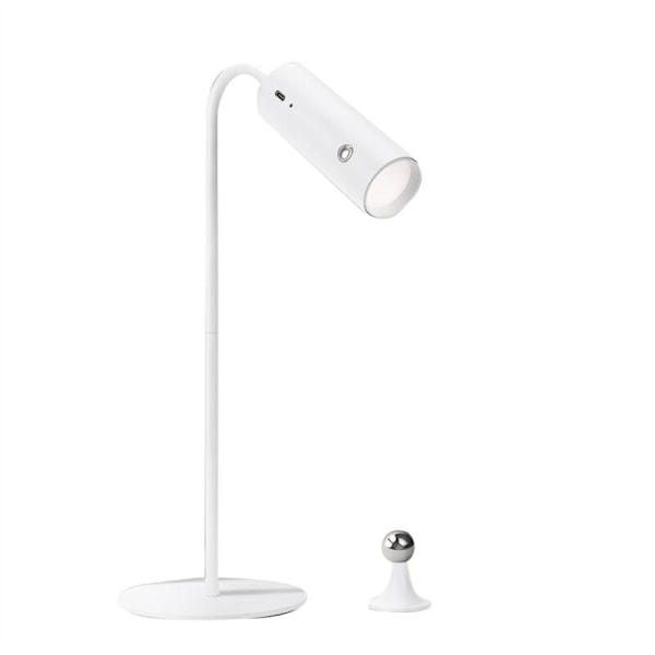 LED-pöytälamppu ilman - Portaaton himmennettävä pöytälamppu USB-portilla, silmiä suojaava lukulamppu , toimistoon, makuuhuoneeseen