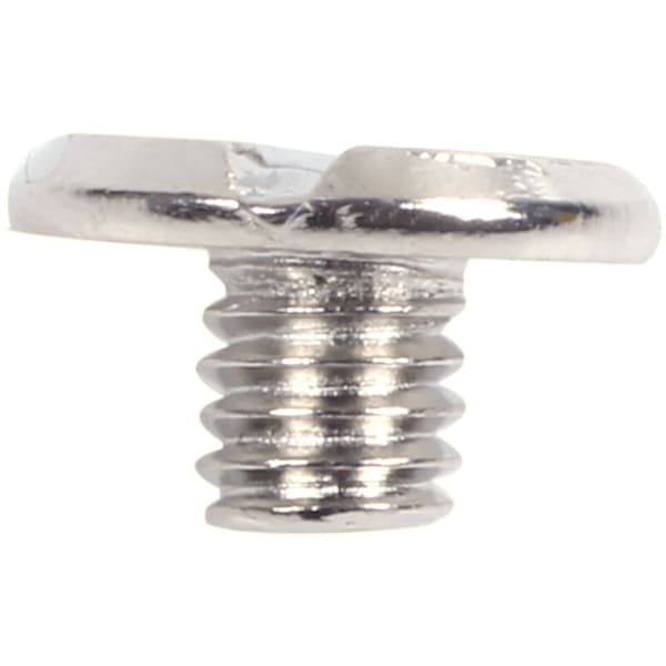 10 sæt læderbælteskruesamler sølv 5 x 6 mm