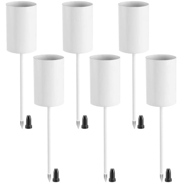 Candles, Crown of The, Candle Holders, Crown of The, Candle Holder, Taper Candles with Skewer, 6 Clips White