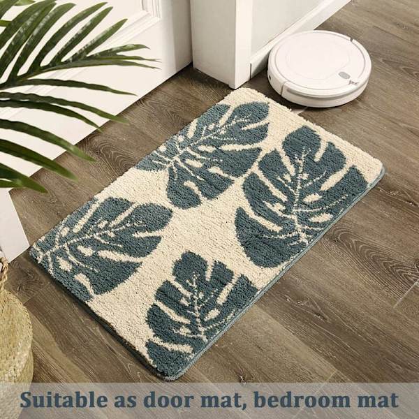 Sklisikker badematte, baderomsmatte soveromsmatte, badekar dusjmatte 20 x 32I tommer maskinvaskbar god absorberende dørmatte