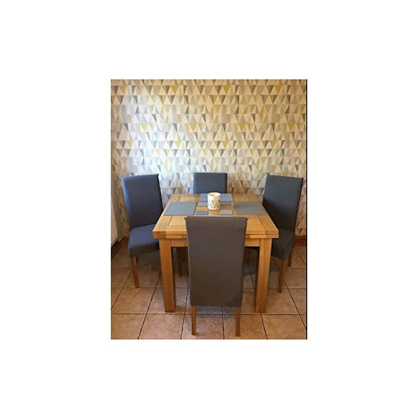 Joustava korkeaselkänojan tuolinpäällinen, suojaava tuolinpäällinen ruokasaliin hotelliin (harmaa, 6 kpl)