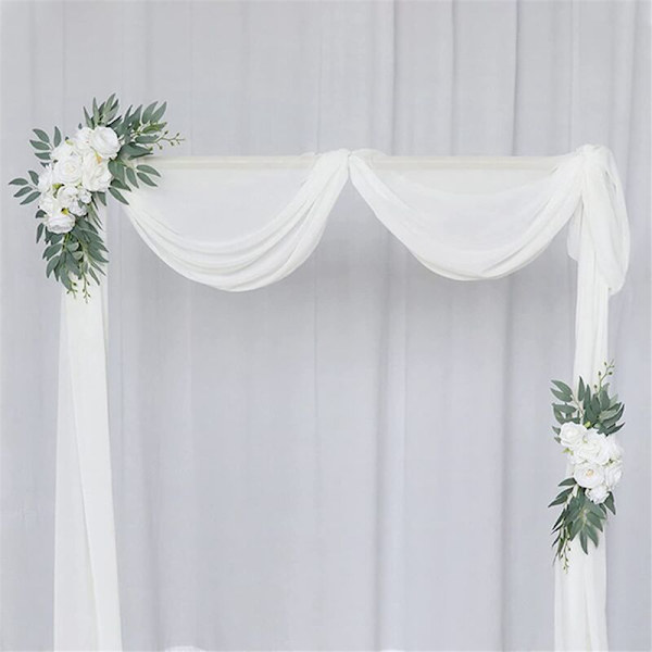Kunstig Blomsterkit til Bryllupsbue, Bohemian Eucalyptus Girland, Gardiner, Bryllupsdekoration, Velkomstskilt, A