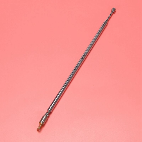 3 Par 62,5 cm 24,6 Tommer 4 Seksjoner Teleskopisk Rustfritt Stål AM FM Radio Antenne Universal