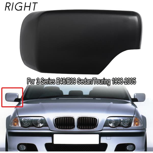 til - E46 E39 1998-2005 Højre Passager Side Spejl Cover Cap 51168238376