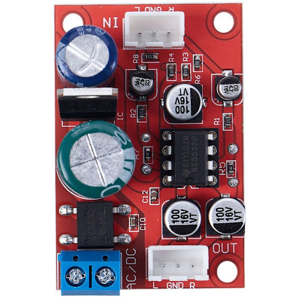 NE5532 Stereo Förförstärkare Magnetisk Huvud Phono Förstärkare Kretskort Rörlig Spole Mikrofon Spole Modul