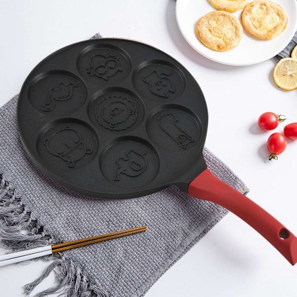 Crepepanna för Barn Crepepanna Crepe Griddle Induktionspanna Icke-klibbiga Crepeformar för Barn Mini Djur Crepepanna