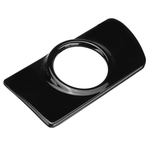 Blank svart luftventilmåleradapter dashborddekselramme for H 2004-2010 RHD