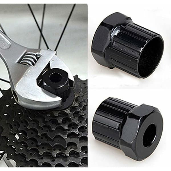 Freewheel Remover Tool Kassett Socket Extractor Socket Spanner for Sykkel Svart