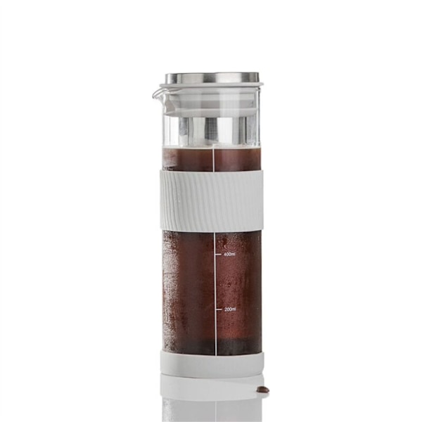 Bärbar lufttät kallbryggare för iskaffe, 800 ml kallbryggare för te, glaskaraff, kanna