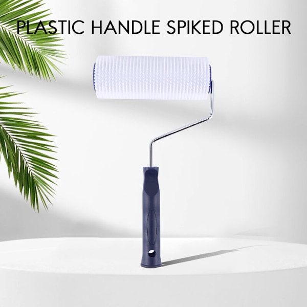 7 tum plast handtag spikad rulle