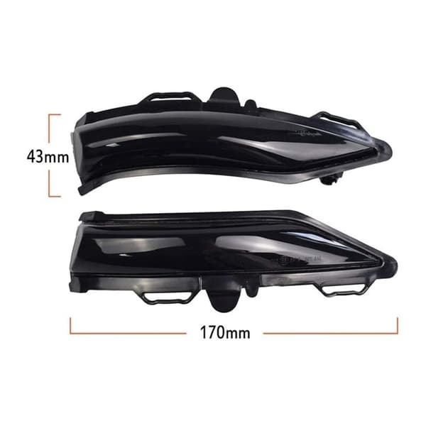 LED-sidespeil blinklys for Fiesta MK8 2019+ dynamisk