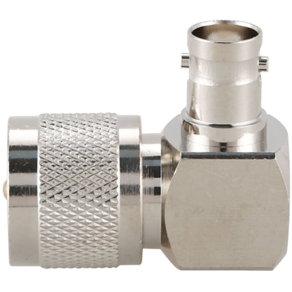 UHF PL259 -259 -uros BNC-oikean kulman RF-sovitinliitin, hopea