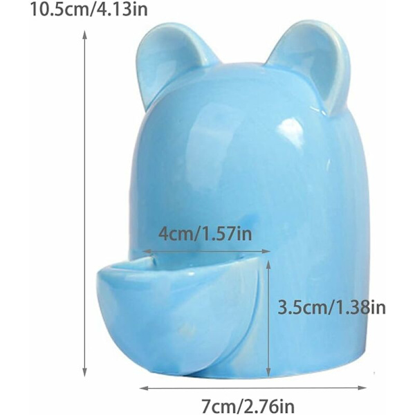 Keramisk Vattendispenser för Smådjur, Automatisk Marsvinsvattendispenser, Tyst Keramisk Dricksvattenbehållare, för Hamster, Chinchilla, Marsvin, Igelkott, 25