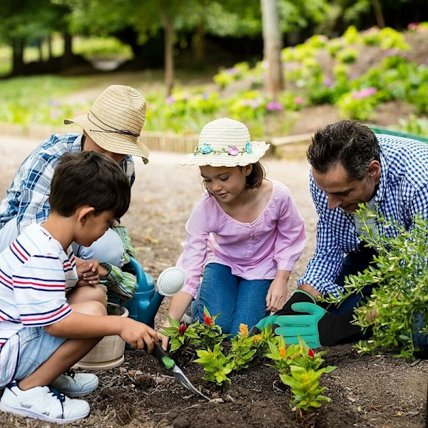 Havearbejdshandsker med kløer, vandtætte og sikre havehandsker til at grave, beskære og plante (lilla)