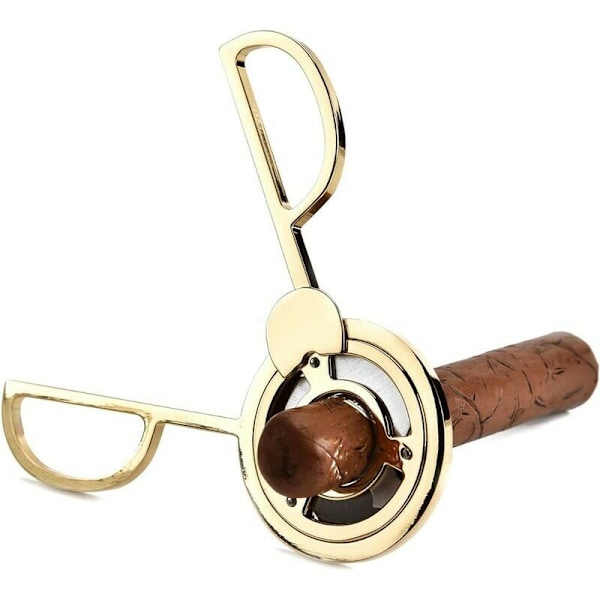 Cigar Cutter i Rustfrit Stål med Dobbelt Klinge - Cigar Tilbehør