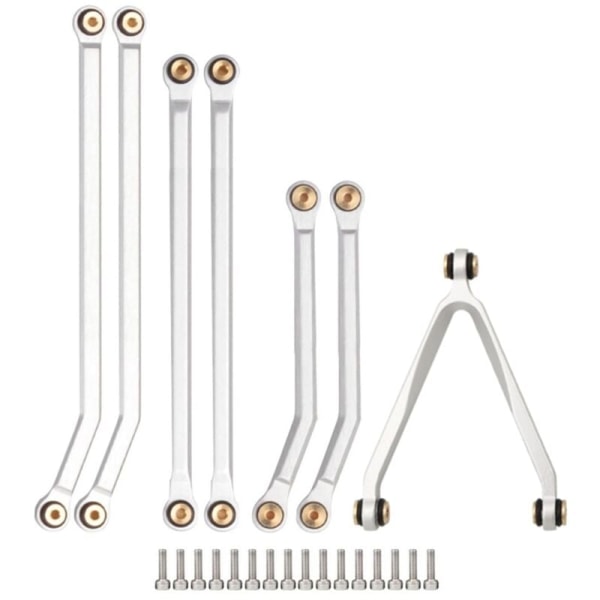 CNC Hög frigång chassi länkstång set för 1/24 fjärrkontroll bil på Axial SCX24 AXI00005 uppgradering delar, 3