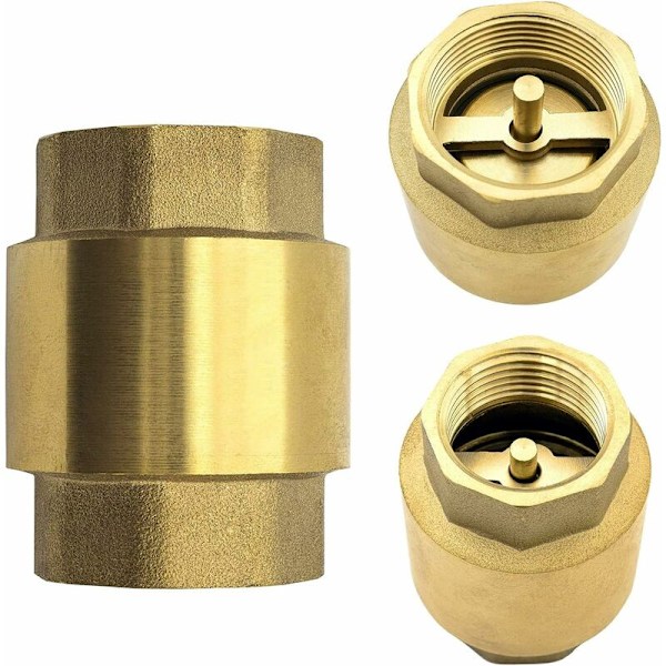 Premium Messing Vand Kontraventil VVS til Forebyggelse af Tilbagevendende Vand til Pumpe, Springvand, Vaskemaskine, Have, Regnvandstank, Tønde