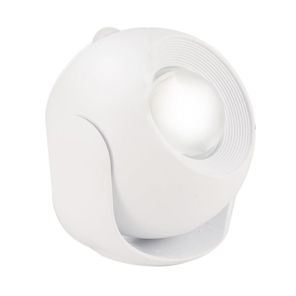 LED-vegglampe med bevegelsessensor, 3-farget solnedgangsvegglampe for soverom, vegglampe, hvite oppladbare bilderlys