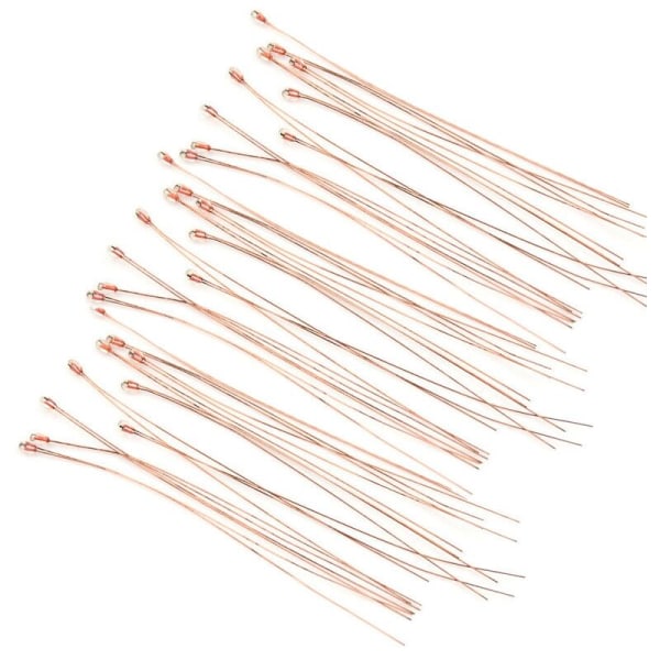 50 stk NTC 3950 1% 100K Ohm termistor med høy presisjonssensor for 3D-skriverutskrift Reprap Hotend Mk2A Mk2B10K Gull