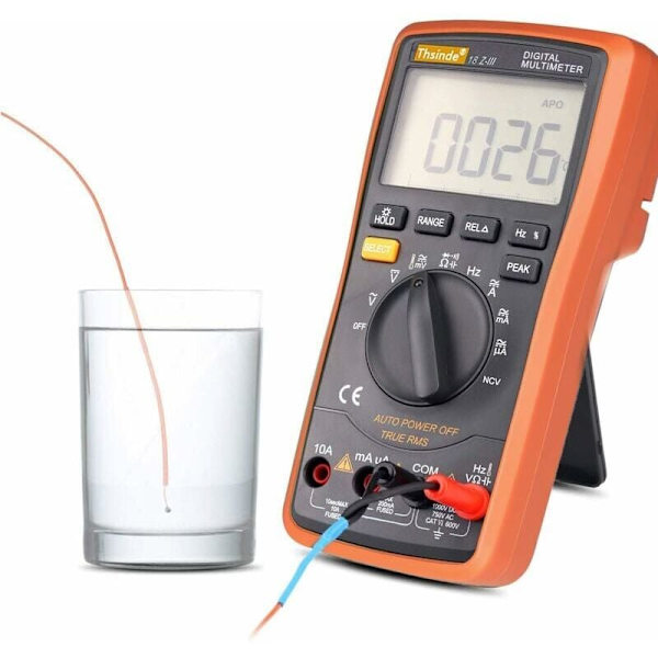Automatisk digitalt multimeter, amperemeter, professionel elektrisk tester..--