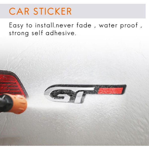 Cool Gt 3D Bil Styling Sticker Til Fashion Bil Dør Sticker