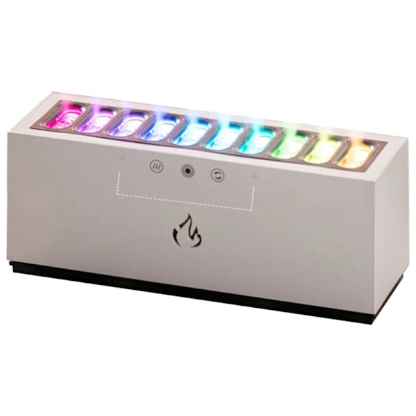 Dynamisk Luftfukter Kontor Musikk Flamme Hjem 900ML RGB LED Lys Diffuser Maskin Tåkeprodusent