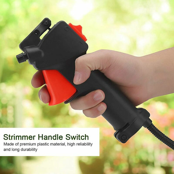 Gasshåndtak med kabel for 26 mm styre, bryter for gressklippere, trimmertilbehør med kabel