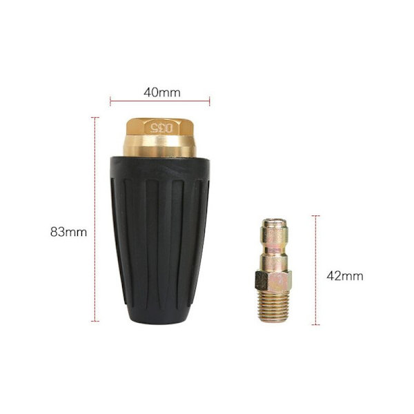 Kääntyvä turbosuutin 1,8 GPM 3000 PSI 035 painepesurille, 1/4\" pikaliitin Pikaliitin, painepesurin suutin