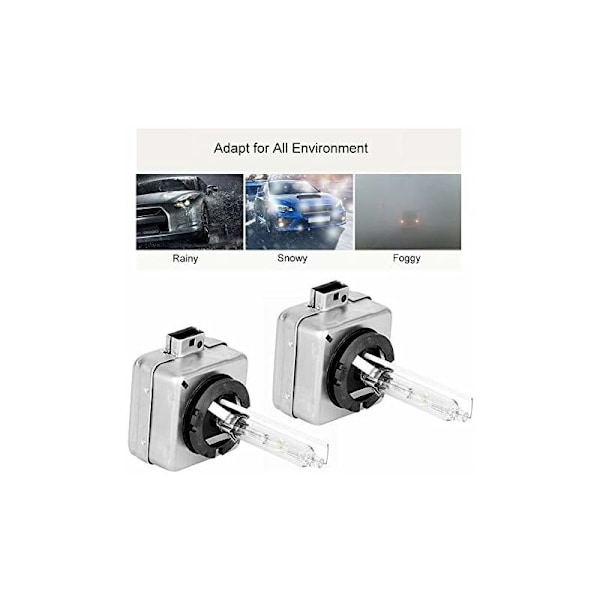 Passer til xenon ballast 9285141294 for philips xenstart 9285 141 294 2stk pære, vanntett xenon lys hvit pære erstatning D1S 12V 6000K