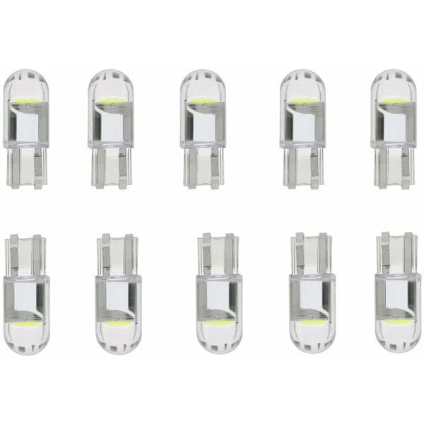 30 stk LED Bilpærer COB Utbyttingslampe, 168 LED Pærer, LED Innvendig Bilbelysning, W5W LED Pære, LED Pærer til Bil
