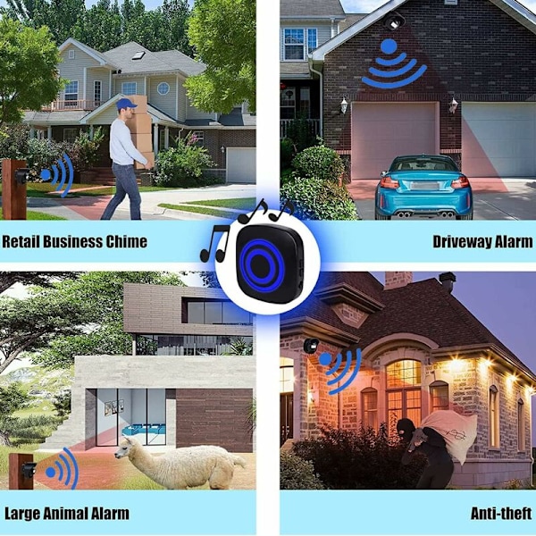Bevægelsesdetektor Alarm, Infrarød Bevægelsesdetektorer, Trådløs PIR Alarm Sensor Sæt Bevægelsesdetektor Infrarød Detektor