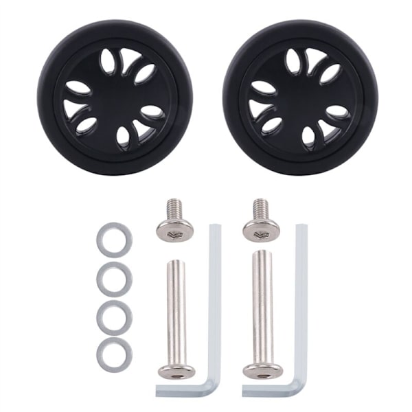 50 mm x 12 mm slitstarka PU-hjul för resväskor, slitstarka hjul för resväskor