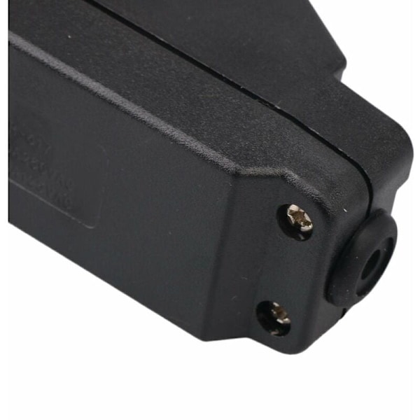 Lampsladdströmbrytare, IP65 Knapp Inline Sladdströmbrytare Vattentät Svart På/Av-Brytare 30A 220V