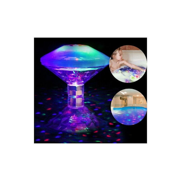 LED Diamant Vattentät Badkar Pool Duschljus, Undervattens Dykljus-Sunny