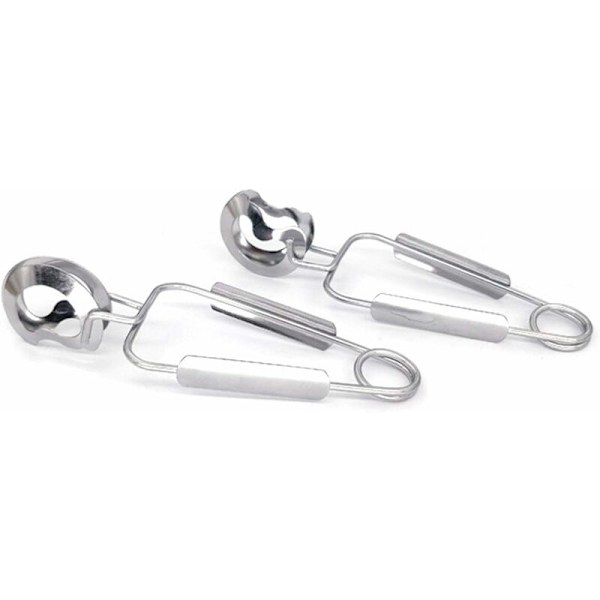 4 stk. rustfrit stål sneglepincet sneglegafler snegleklemmer køkken madpincet serveringspincet mini køkkenpincet nem rengøring, til hjem restaurant Ho
