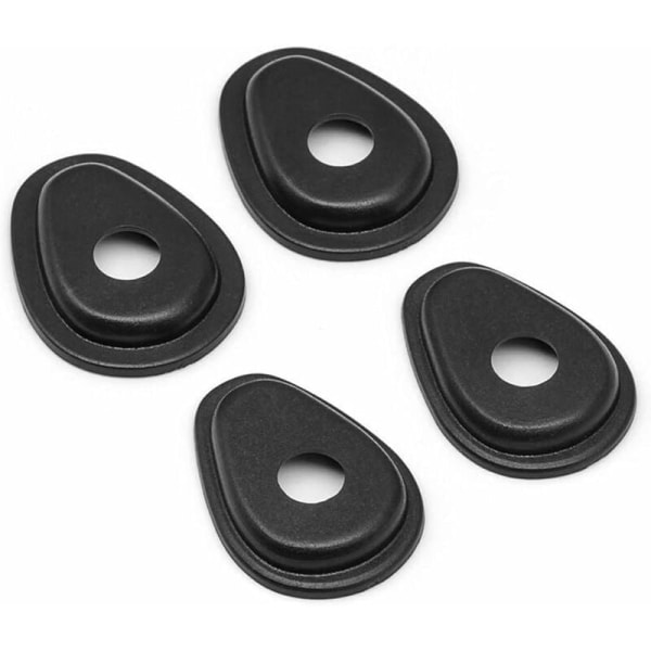 Motorsykkel Blinklys Adapterplater, 4 Stykker Blinklyspakning Blinklys Tetning Pakning Trim, Motorsykkel Blinklys Adapter Adapterplater for Y