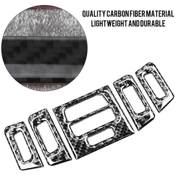 Fiber Central Air Conditioning Vent Outlet Cover Trim Frame til tilbehør -3 Serie E90 E92 E93 2005-2012