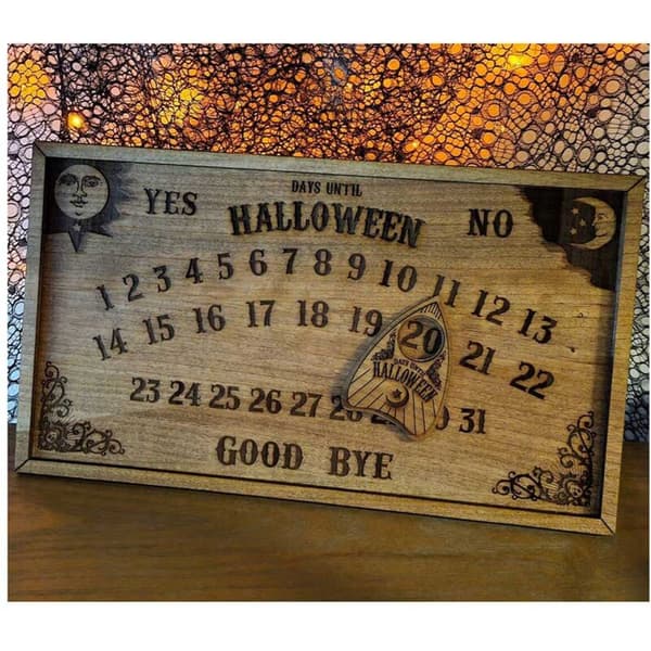 Nedräkningsbräda med magneteffekt Halloween magnetisk nedräkningsbräda