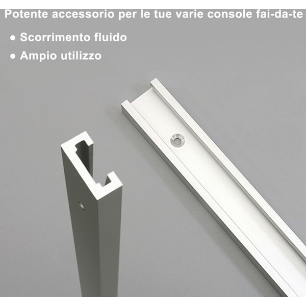 Spår för Gehrungssåg, 2 st T-spår för Gehrungssåg, Aluminium T-spår, T-aluminiumlegering, Aluminiumlegering T-spår, T-spårskena, T-spår för Gehrungssåg, T-spårskena