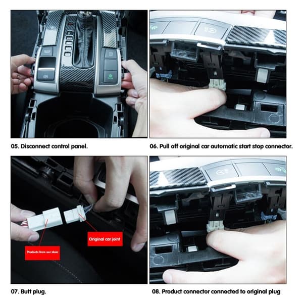 Bil Auto Start-Stop Lukning Modifikation Tilbehør Tilbehør til 10. 2016 2017 2018 2019 2020