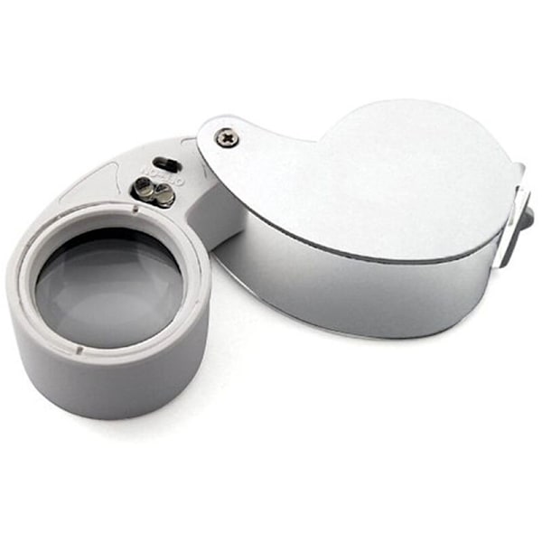 Juveler Lupe Linse Lupe 40X 25mm 2-Stykke Forstørrelsesglas